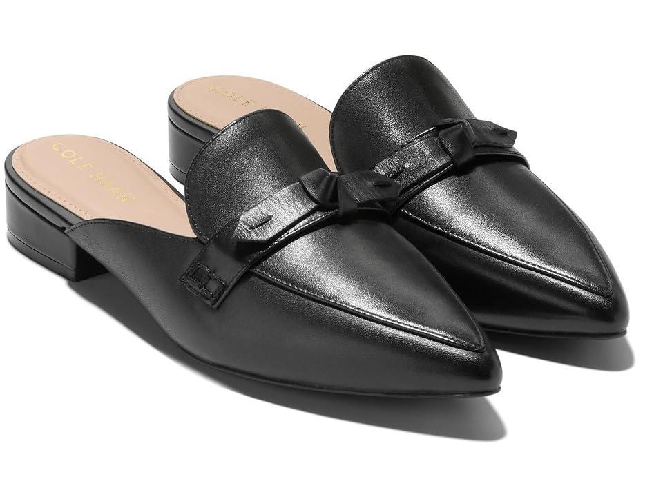 Cole Haan Piper Bow Mule Leather) Women's Flat Shoes Product Image