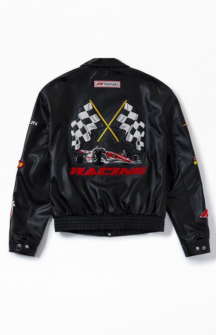 Jeff Hamilton Men's x F1 x PacSun Full Leather Racing Jacket Product Image