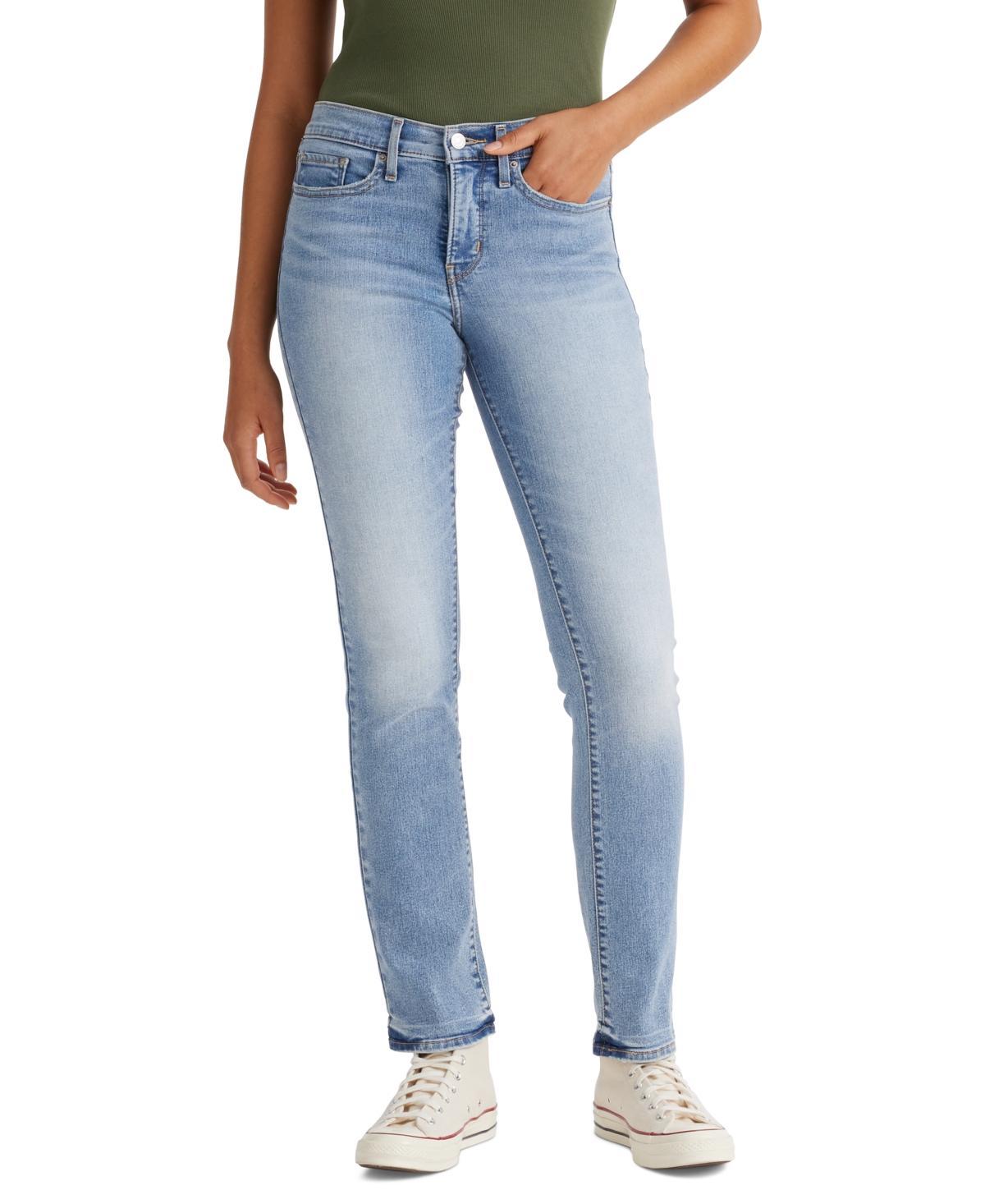 314 Shaping Slimming Straight Leg Mid Rise Jeans Product Image