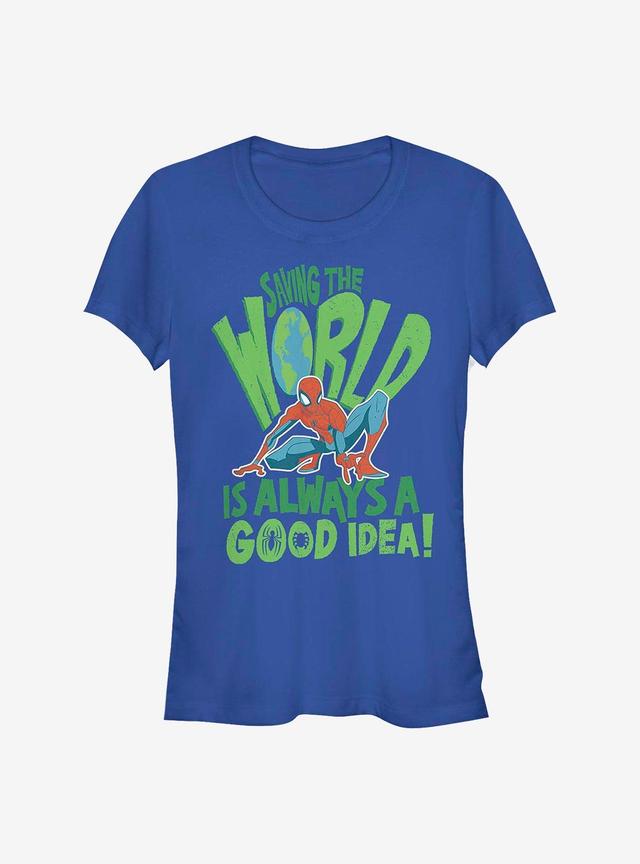 Marvel Spider-Man Spider World Girls T-Shirt Product Image