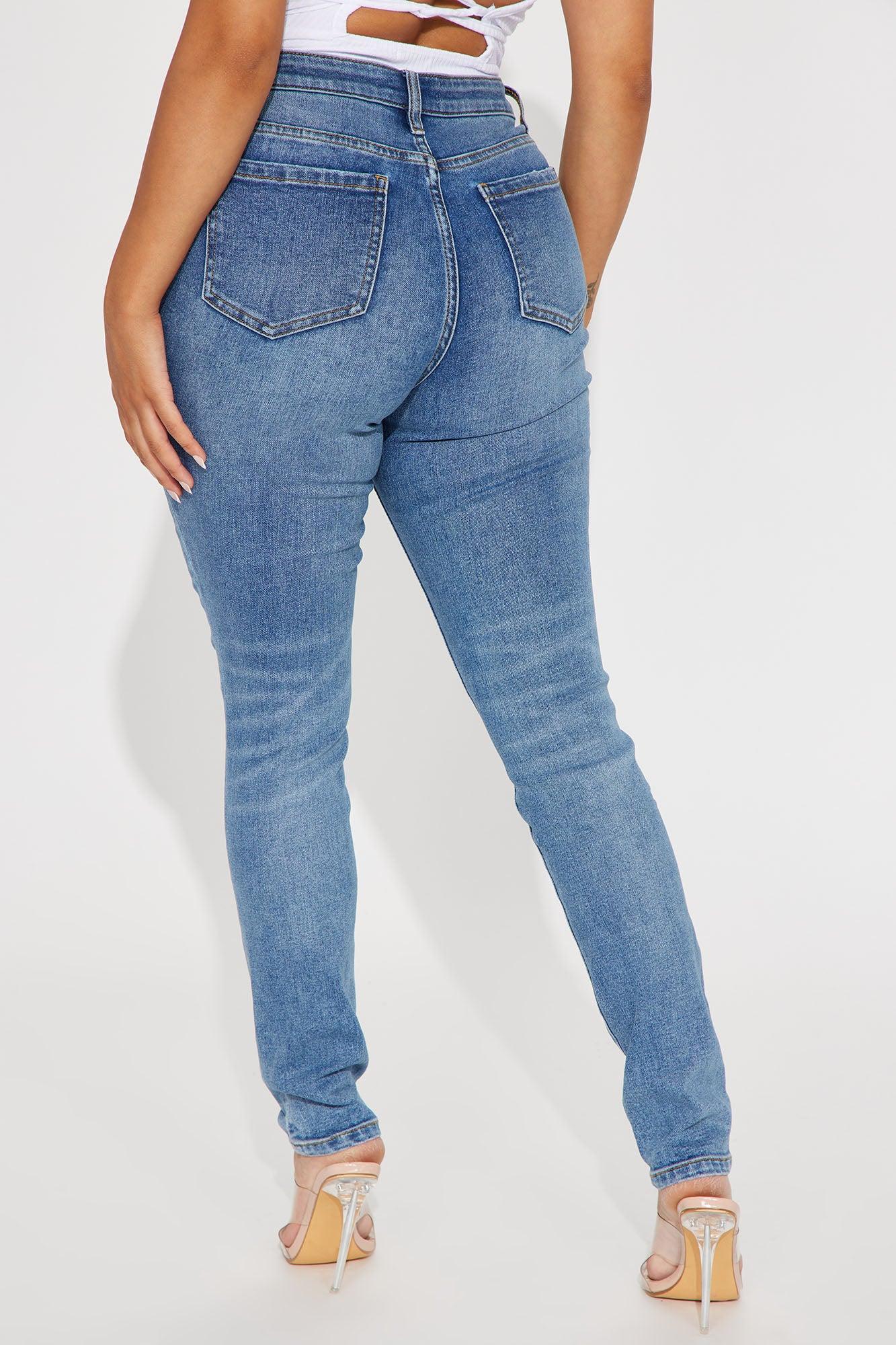 Seven Heavens Stretch Skinny Jeans - Medium Wash Product Image