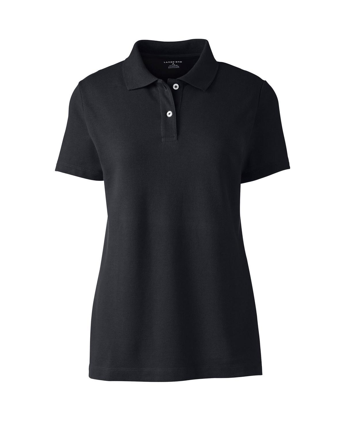 Lands End Womens School Uniform Short Sleeve Basic Mesh Polo Shirt Product Image