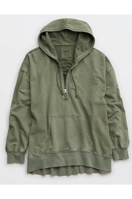 Aerie Oversized Quarter Zip Hoodie Women's Product Image