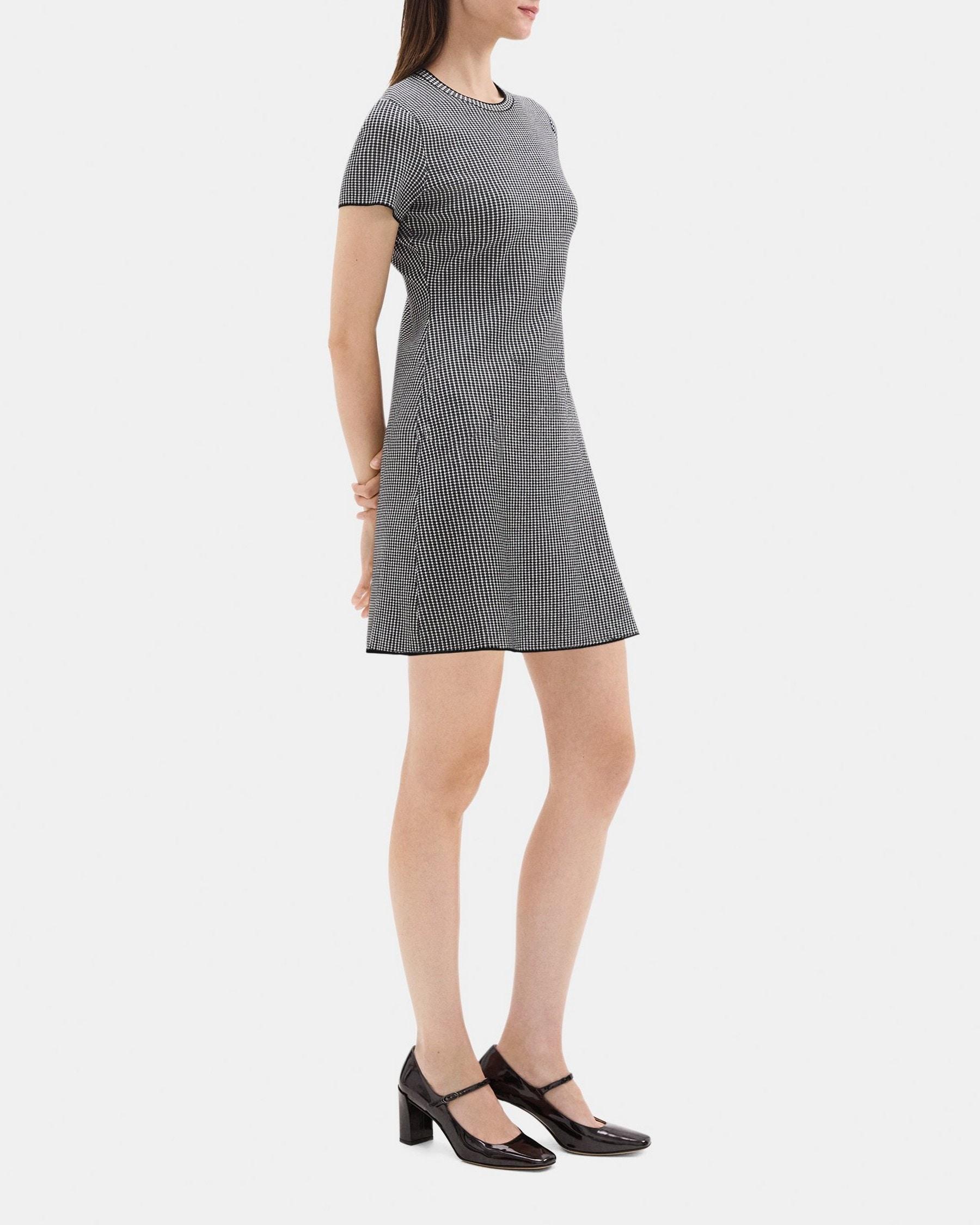 Flared Dress in Stretch Viscose Knit Product Image