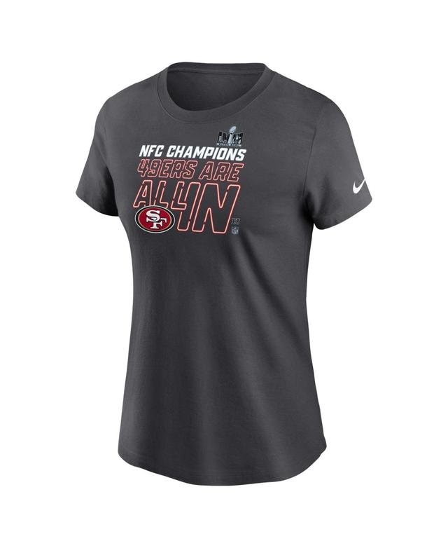 Womens Nike San Francisco 49ers 2023 NFL Conference Champions Trophy Short Sleeve Tee Product Image