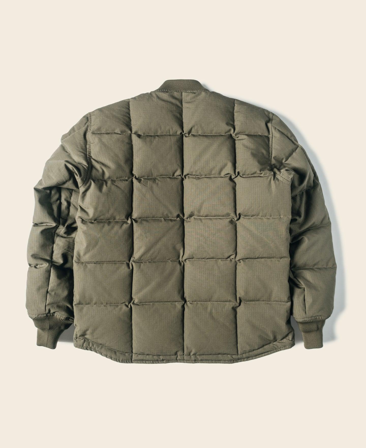 Box Quilted Down Liner Jacket - Olive Product Image