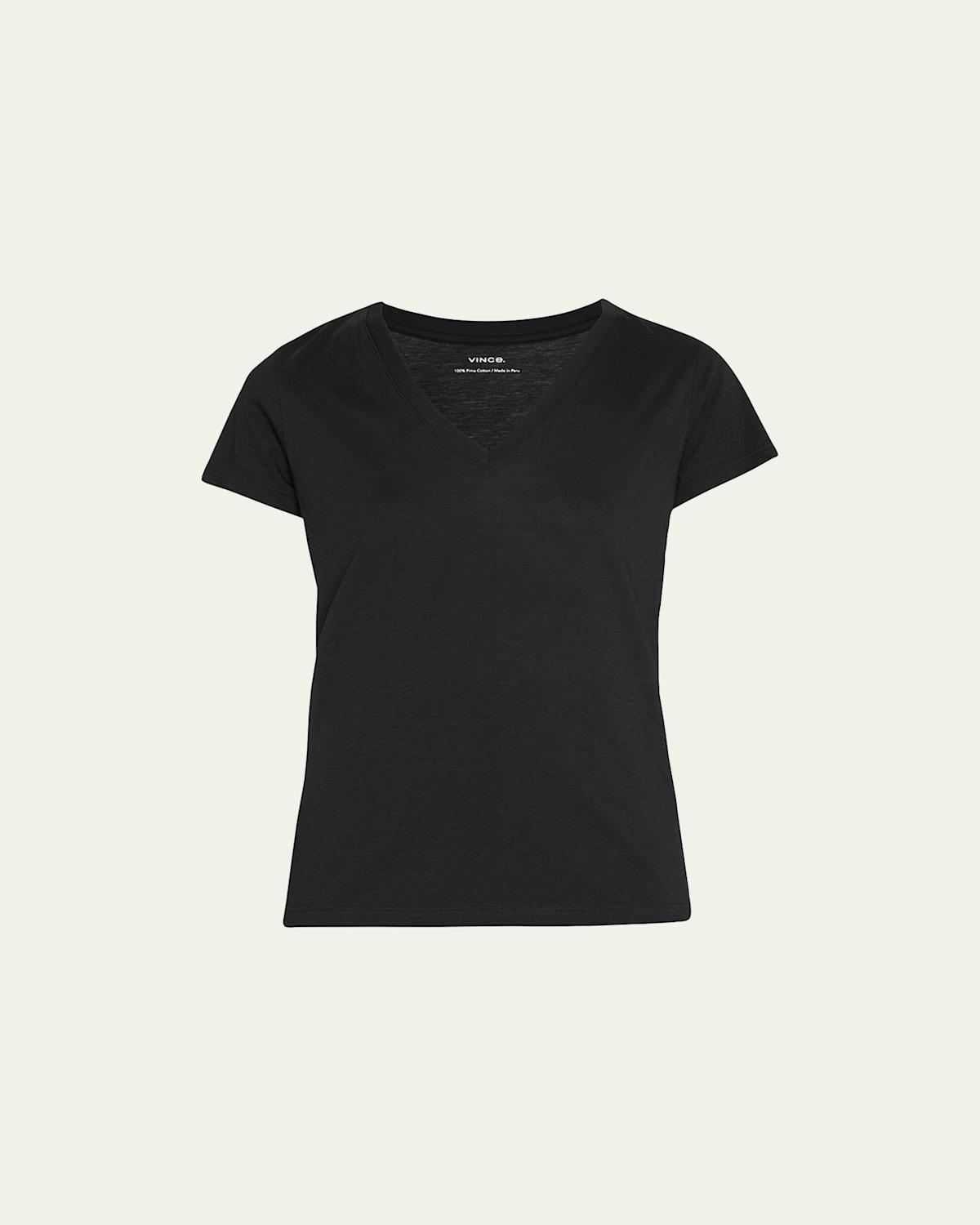 Womens Plunging V-Neck T-Shirt Product Image