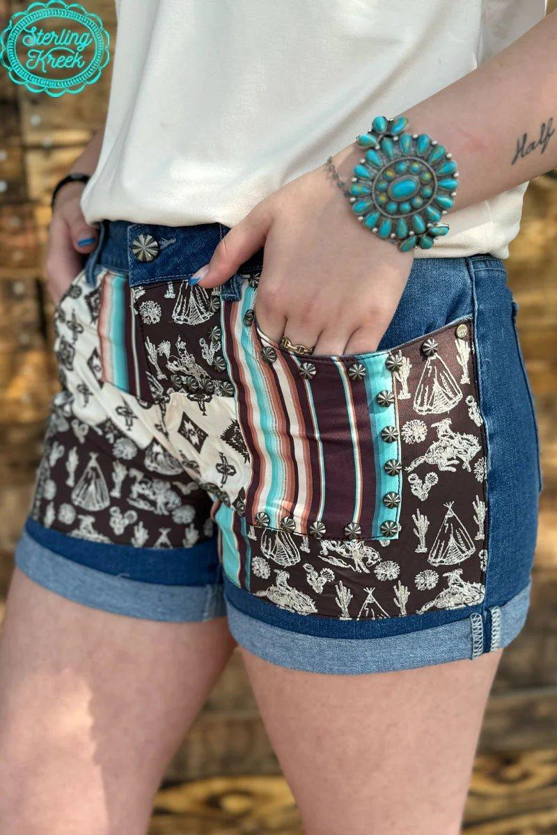 Sterling Kreek Patched Up Western Shorts* Product Image