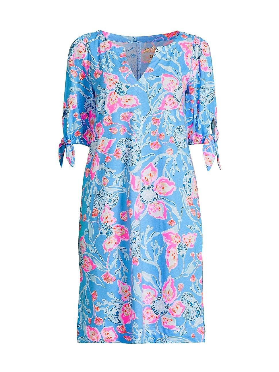 Lilly Pulitzer Easley Short Sleeve Dress (Multi Bahamian Rhapsody) Women's Clothing Product Image