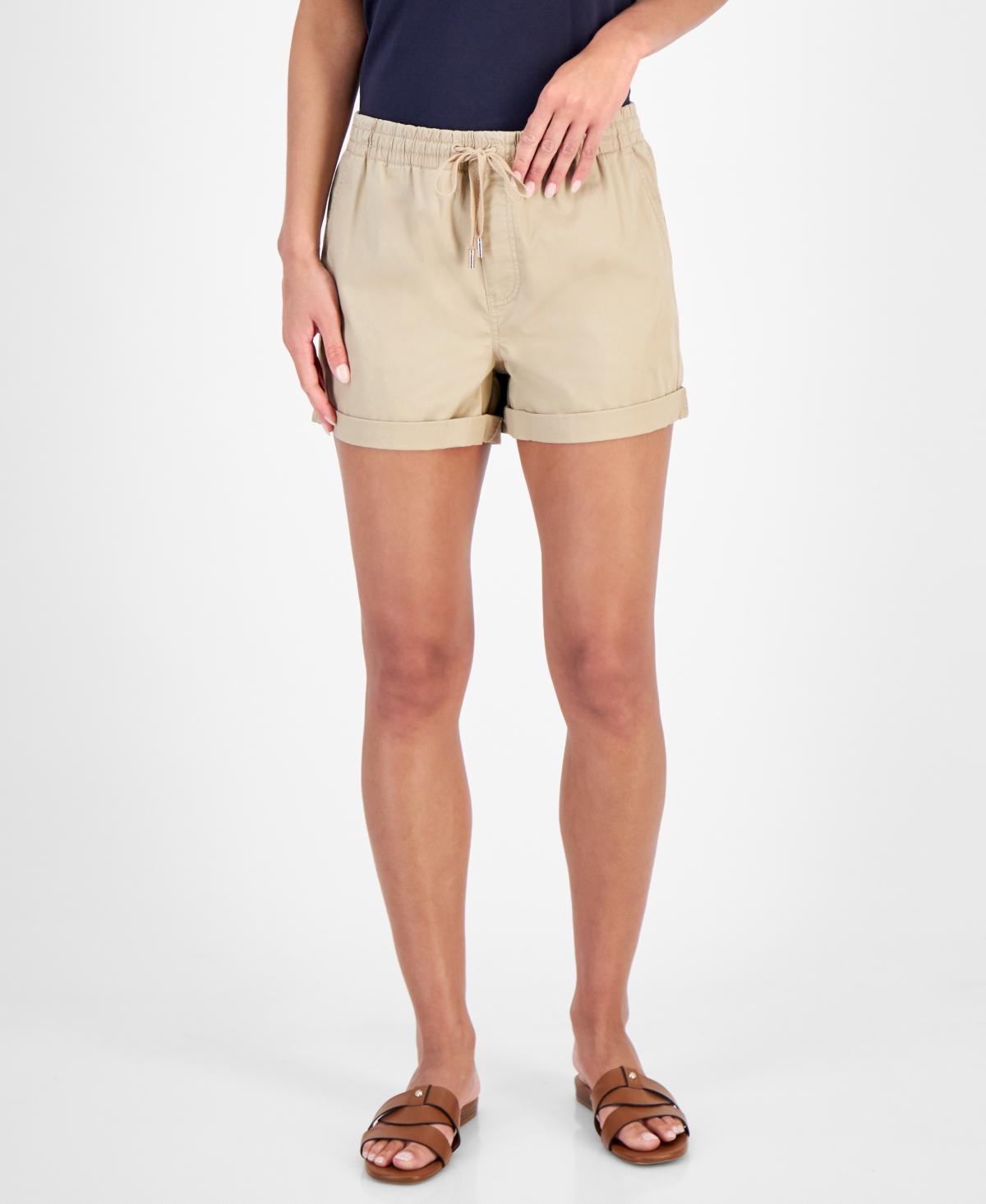 Nautica Jeans Womens Drawstring-Waist Dock Shorts Product Image