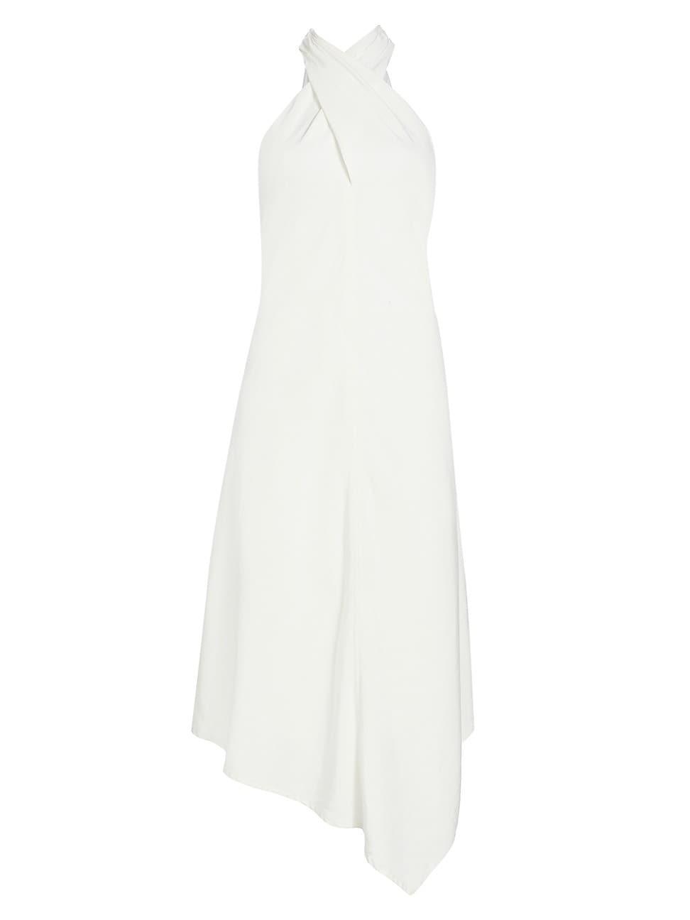 Womens Quinn Draped Halterneck Midi-Dress Product Image