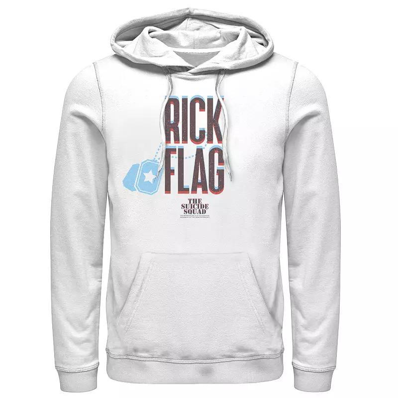 Mens The Suicide Squad Rick Flag Red And Blue Hoodie Product Image