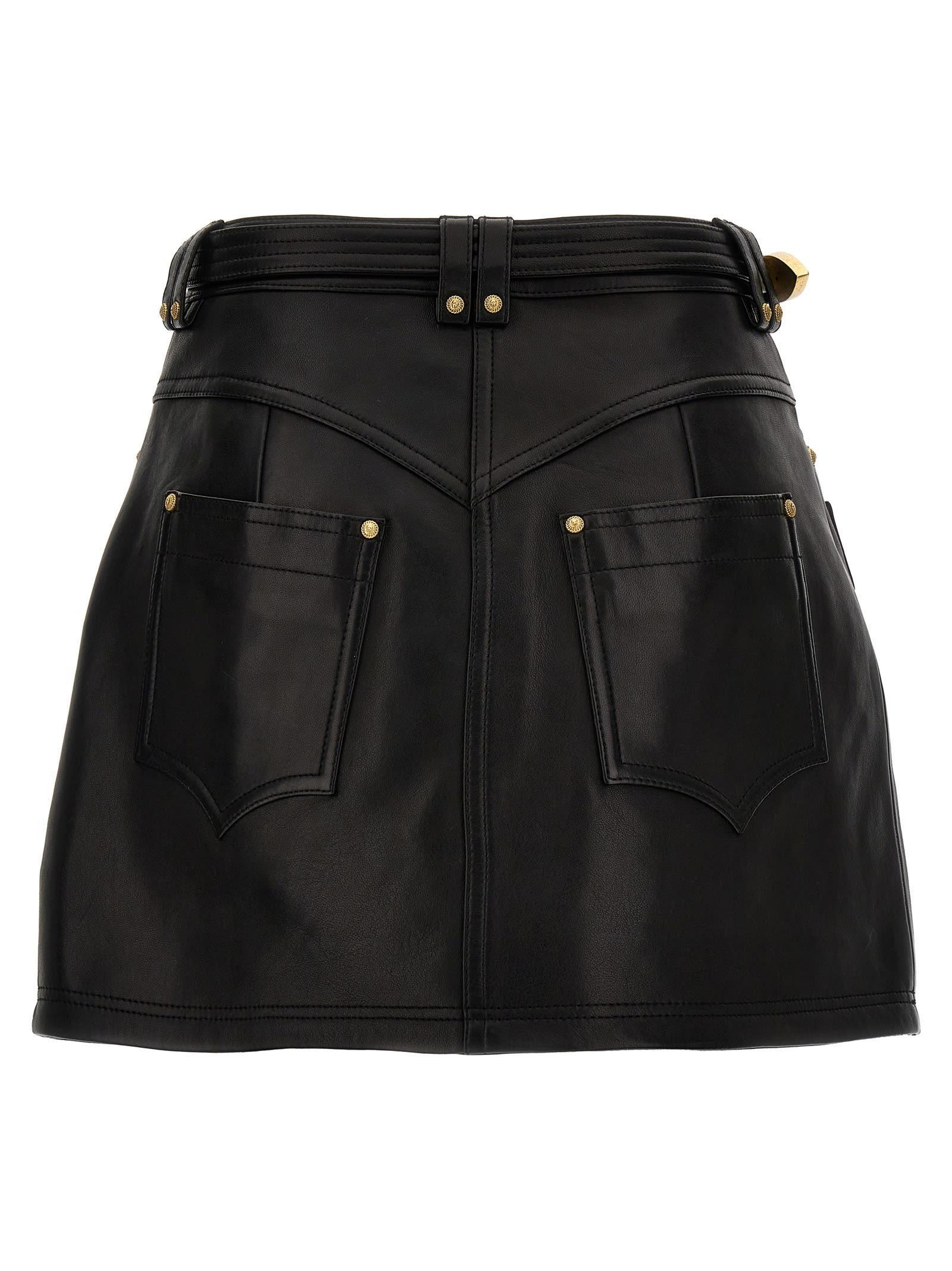 Western Skirts In Black Product Image