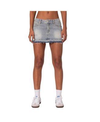 Women's Priyanka Distressed Denim Mini Skirt Product Image