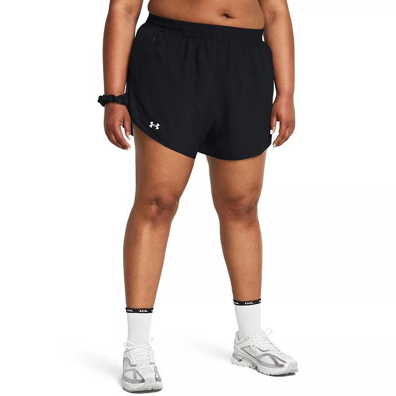 Plus Size Under Armour Fly-By Shorts, Womens Product Image