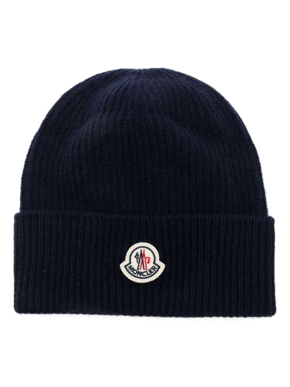 Logo-patch Beanie In Blue Product Image