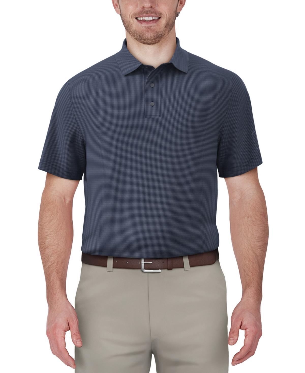 Pga Tour Mens Short-Sleeve Mini-Check Performance Polo Shirt Product Image