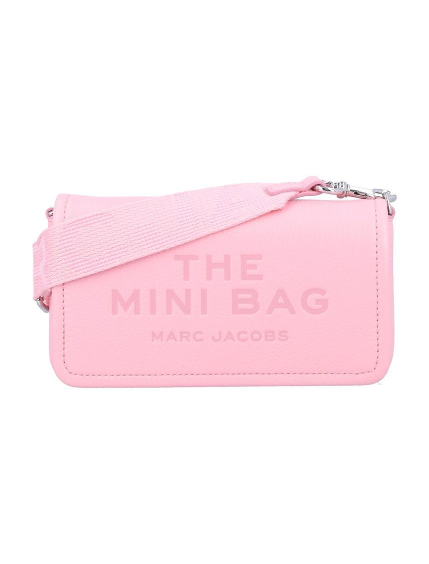 MARC JACOBS The Leather Mini Bag In Pink Product Image