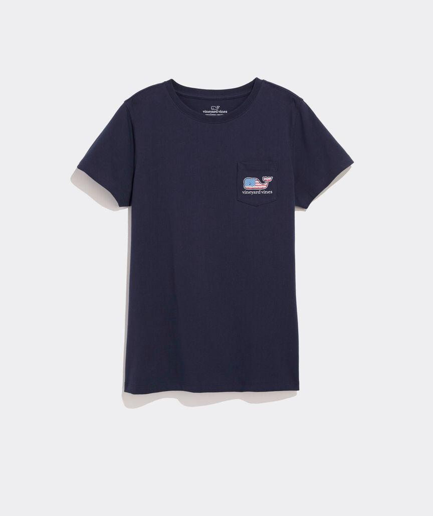 Flag Whale Short-Sleeve Pocket Tee Product Image