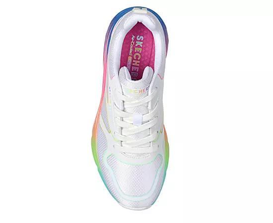 Skechers Womens Tres Air Uno Rainbow Roads Sneaker Product Image