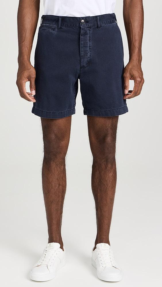 Alex Mill Flat Front Short in Vintage Washed Chinos 6.25" | Shopbop Product Image