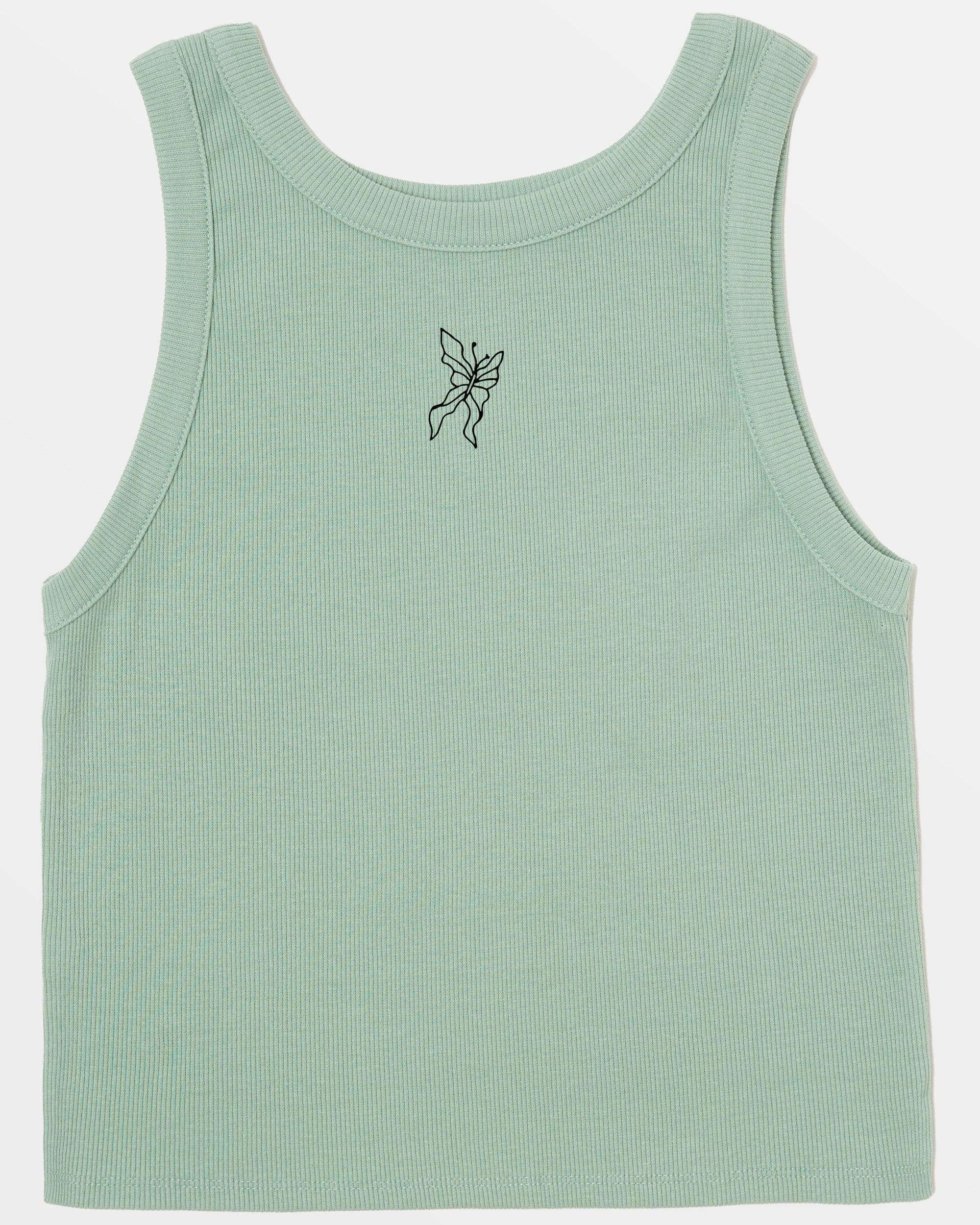 Wide Rib Tank Top - Green Haze Product Image