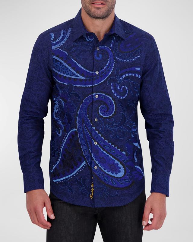 Mens Arden Paisley Button-Down Shirt Product Image