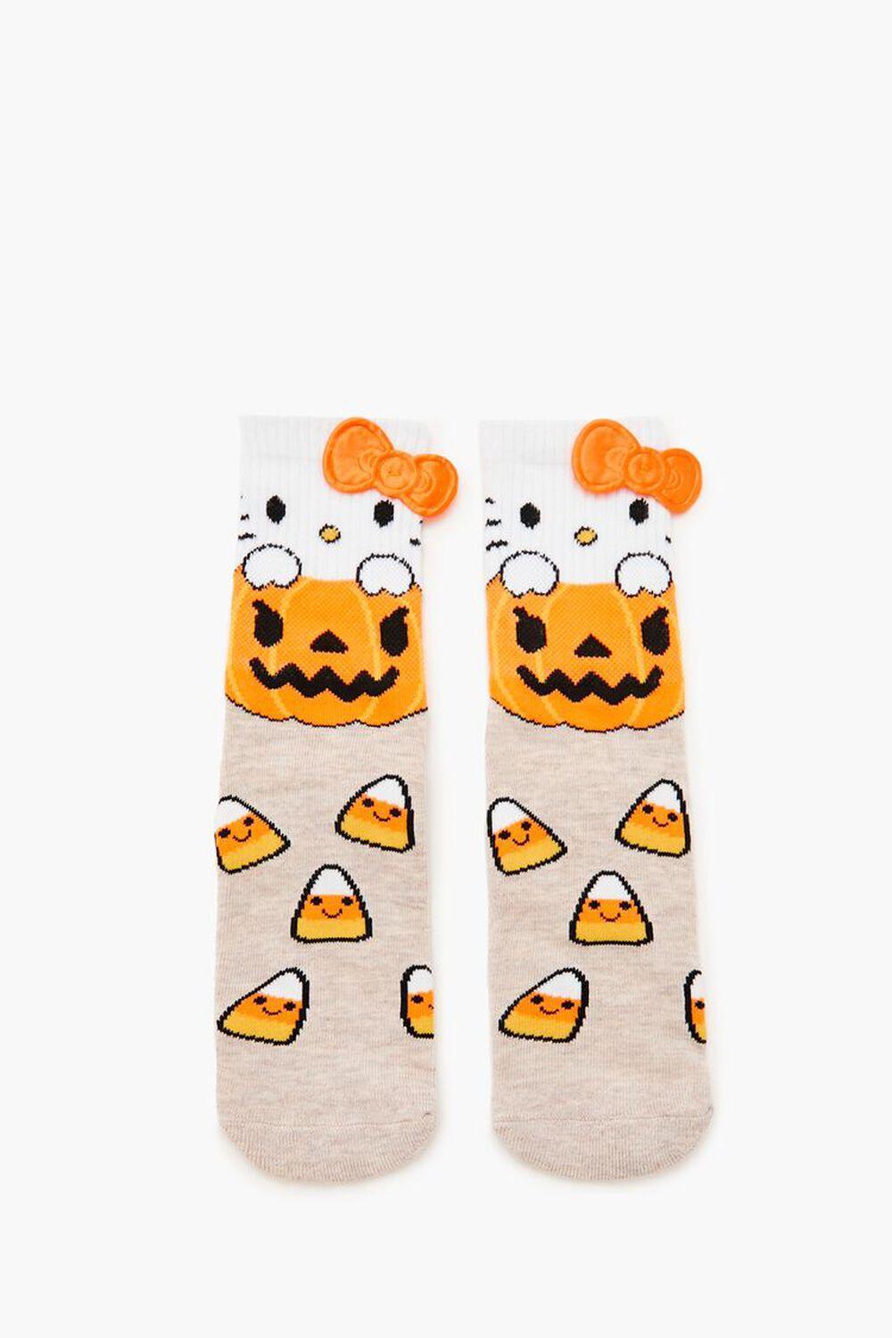 Hello Kitty Jack-o-Lantern Crew Socks | Forever 21 Product Image