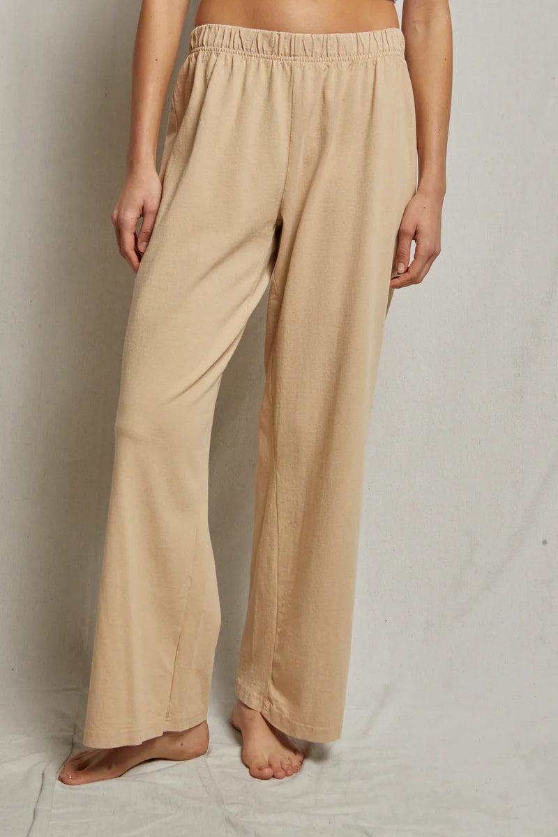 perfectwhitetee Adele Supima Cotton Pants in Sand Dune product image