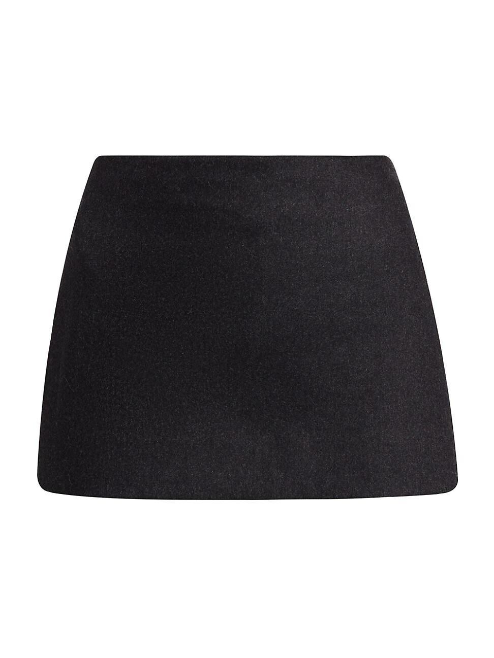 Womens Edie Wool-Blend A-line Miniskirt Product Image