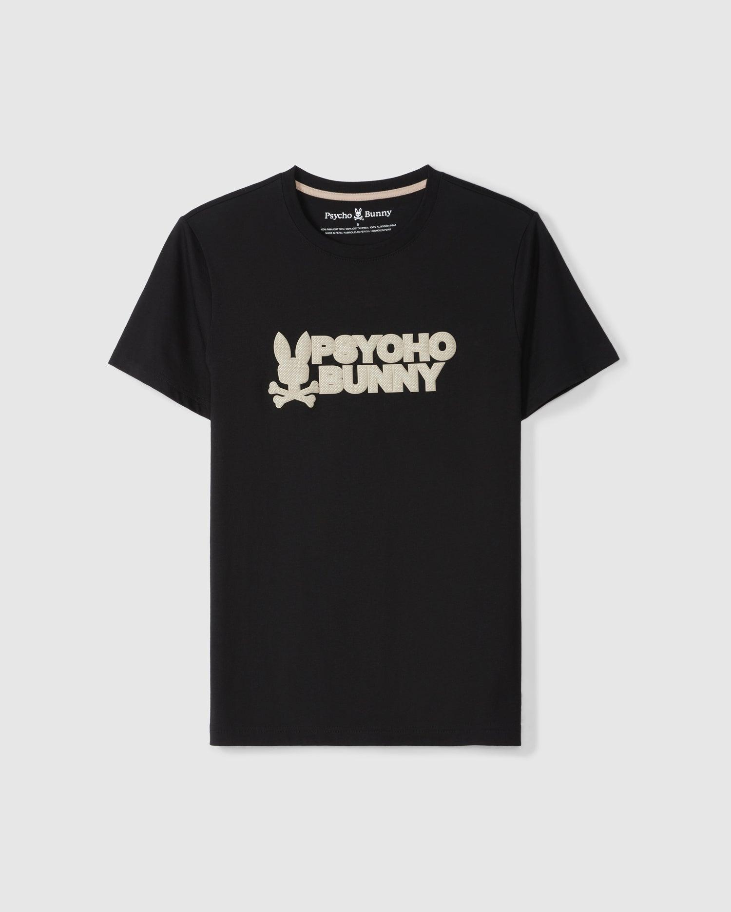 Psycho Bunny Men's Melvin Graphic Tee 001 BLACK Product Image