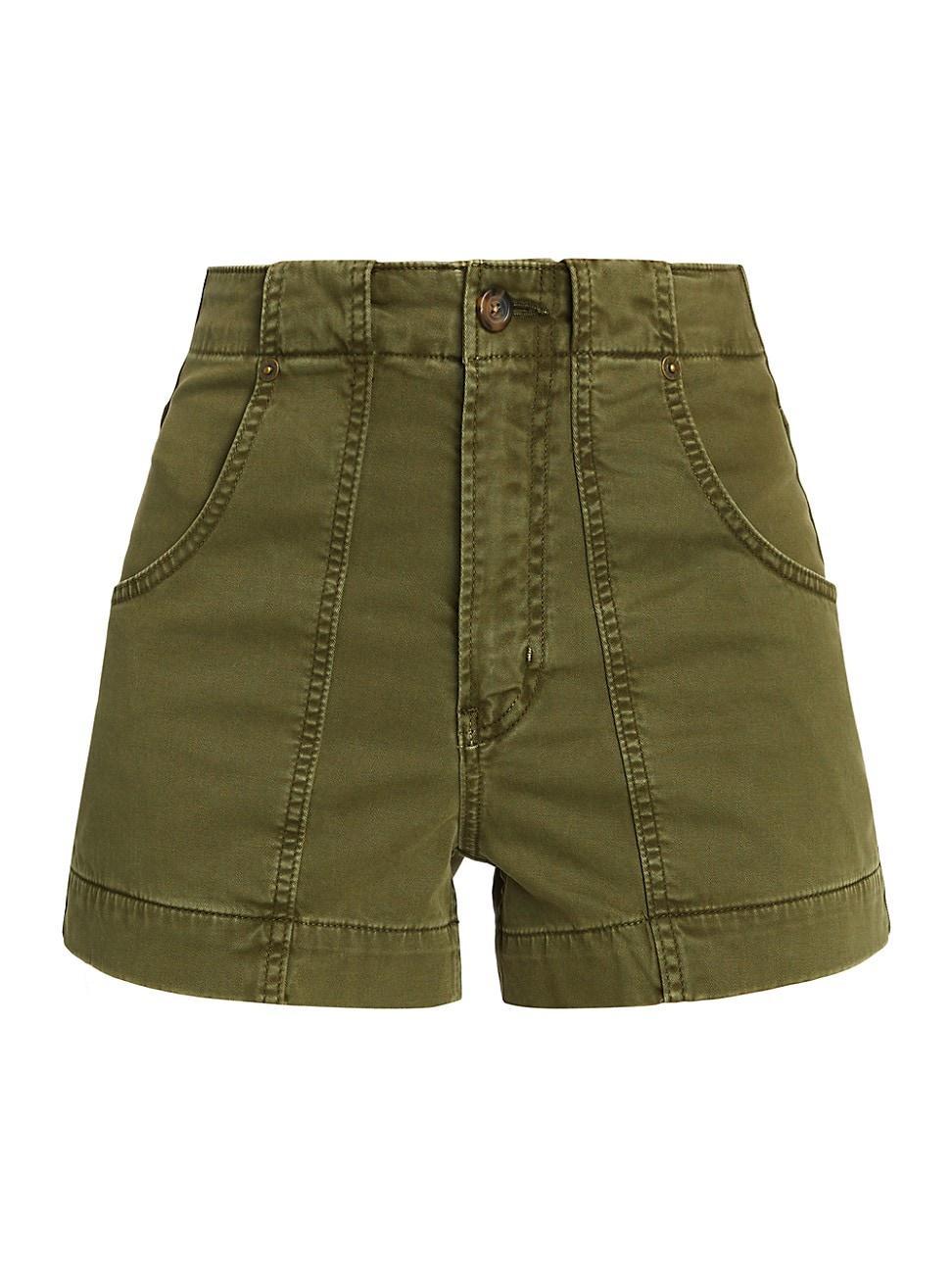 Womens Clean Utility Stretch Twill Shorts Product Image