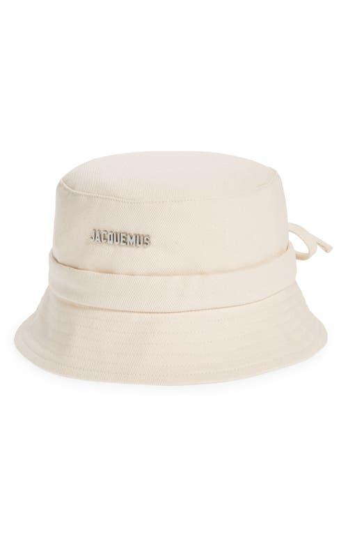 Jacquemus - Women's Le Bob Gadjo Cotton Bucket Hat - Ivory - EU 56 - Moda Operandi Product Image