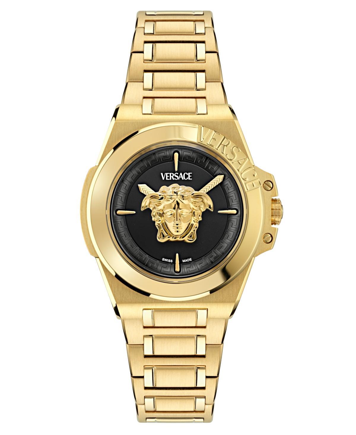 Versace Womens Hera Analog Gold Tone Stainless Steel Bracelet Watch Product Image