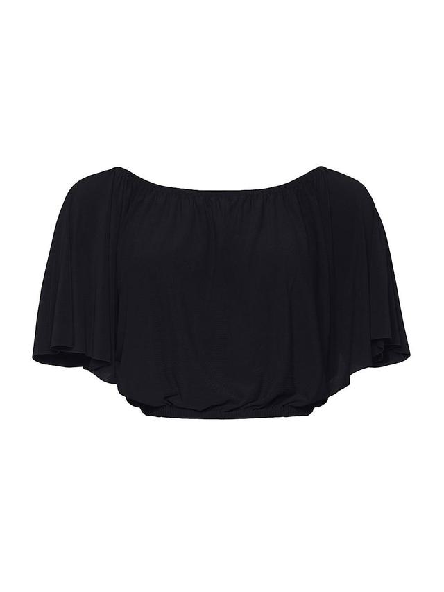 Womens Solal Off-The-Shoulder Crop Top Product Image