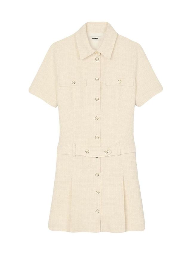 Womens Short Tweed Dress Product Image