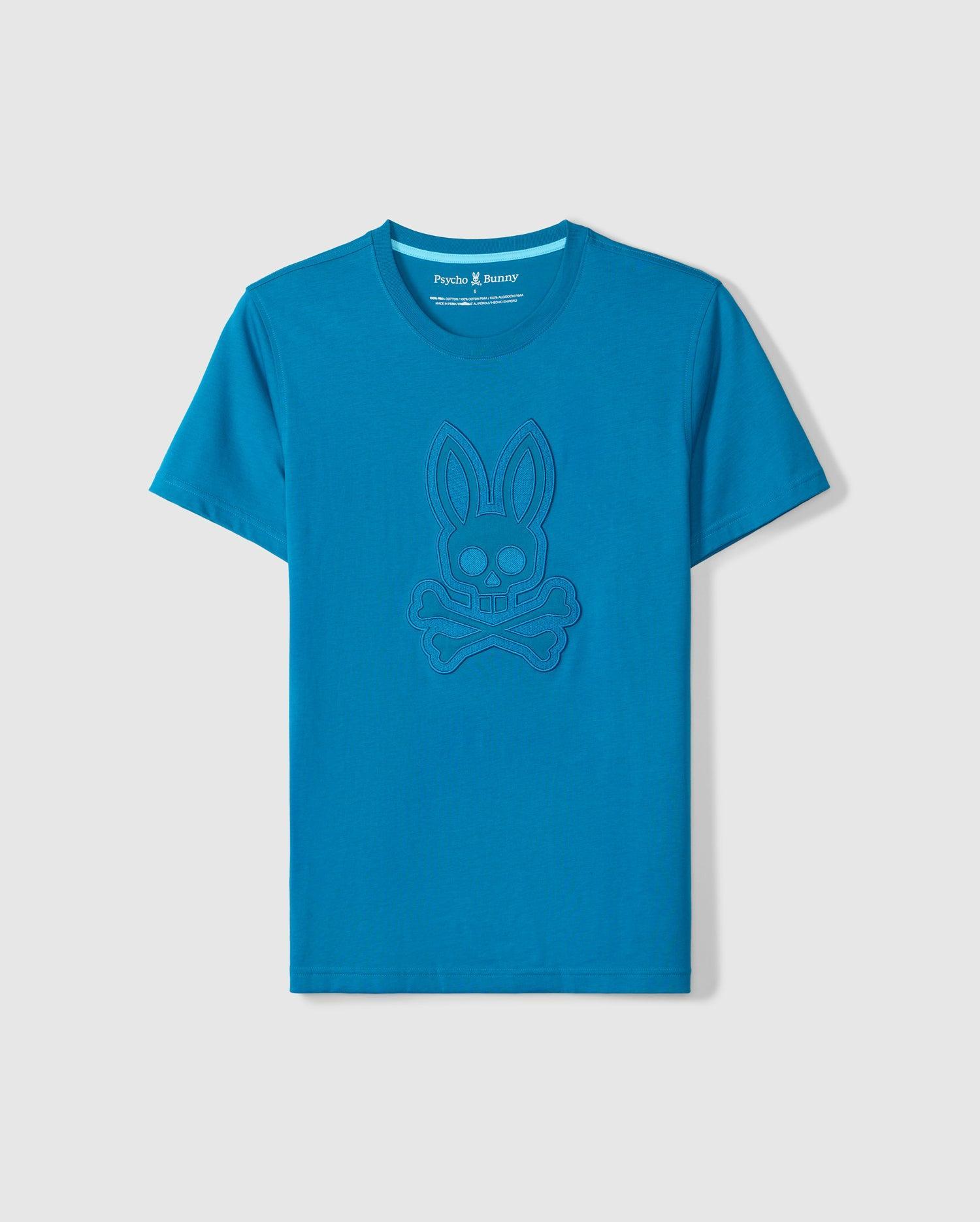 Psycho Bunny Men's Malton Graphic Tee 467 MYKONOS BLUE Product Image