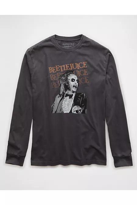 AE Beetlejuice Long-Sleeve Graphic T-Shirt Men's Product Image