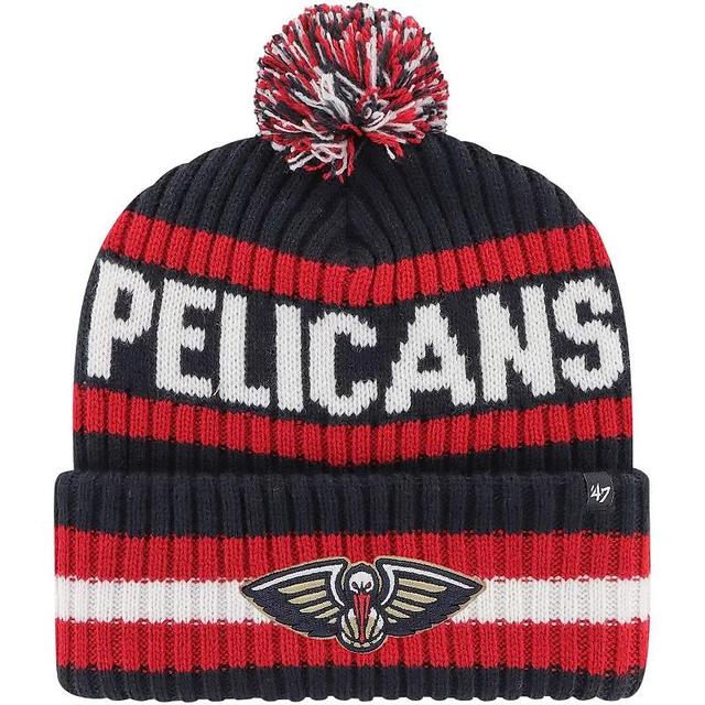 Mens 47 New Orleans Pelicans Bering Cuffed Knit Hat with Pom, Blue Product Image