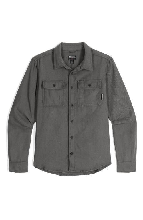 Outdoor Research Performance Stretch Solid Feedback Flannel Twill Long Sleeve Woven Shirt Product Image