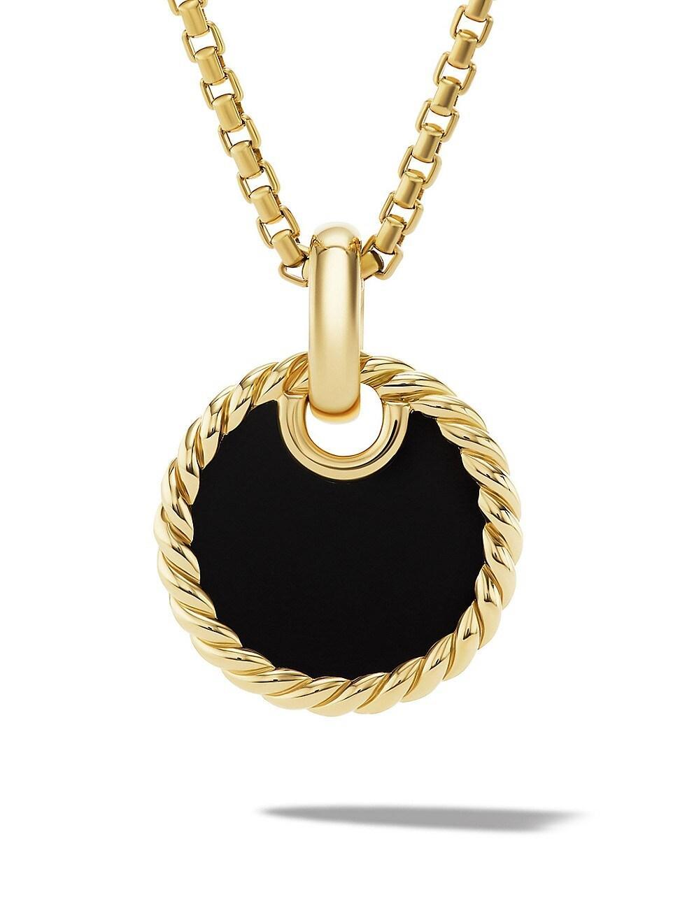 Womens DY Elements Disc Pendant In 18K Yellow Gold Product Image