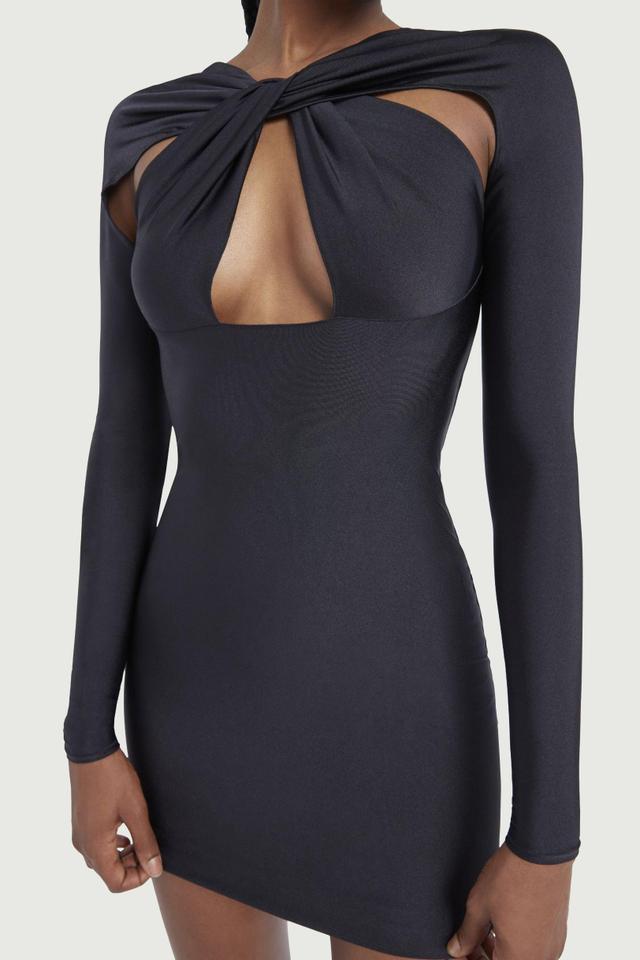 Twisted Cut-Out Jersey Dress Product Image