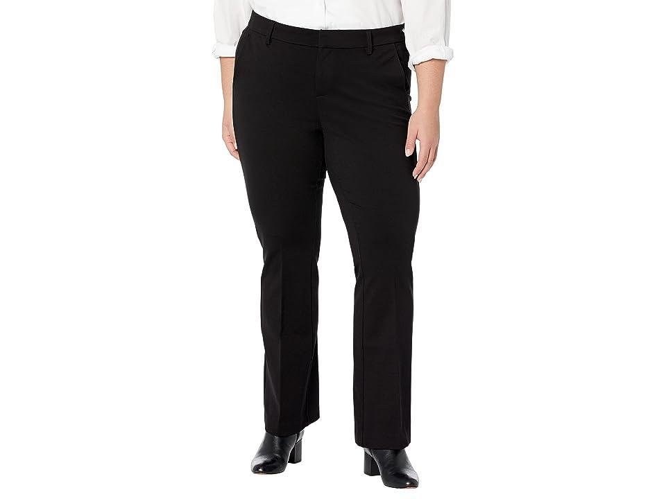 Liverpool Plus Size Kelsey Knit Flare Trousers 31 (Black) Women's Casual Pants Product Image