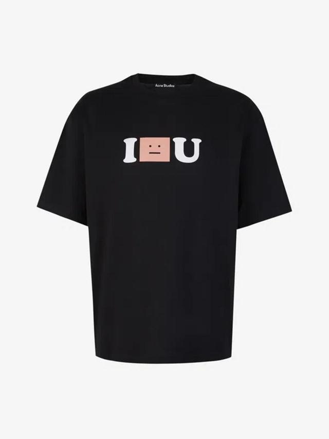 Exford I Face You Print Cotton T-shirt In Black Product Image