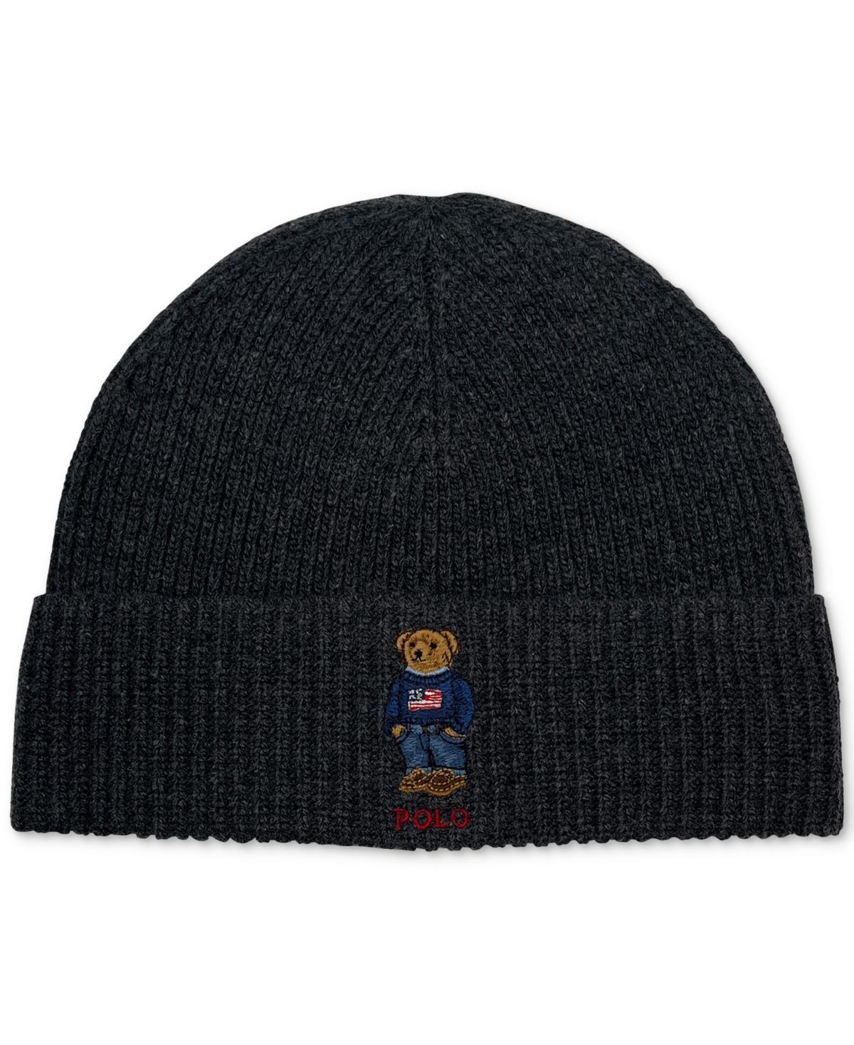 Polo Ralph Lauren Mens Solid Flag Bear Beanie Product Image