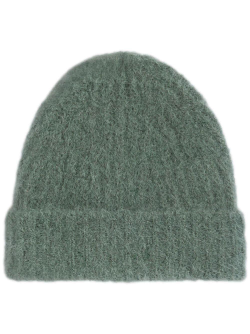 Ribbed-knit Beanie In Antique Clay Product Image