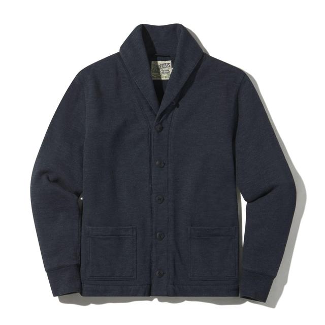 Dunlop Waffle Lined Shawl Cardigan - Blue Graphite Product Image