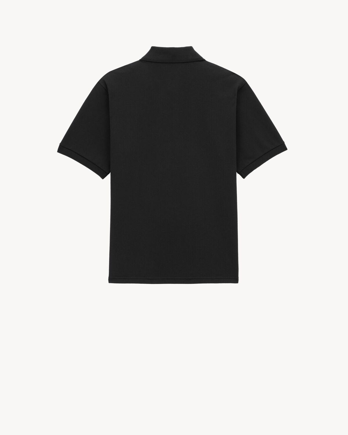 Cassandre Polo Shirt in Piqué | Saint Laurent | YSL.com Product Image