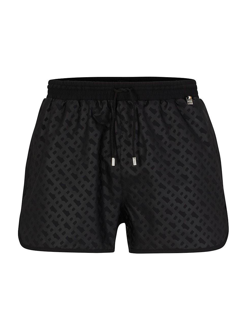 Mens Monogram-Print Swim Shorts In Quick-Drying Fabric Product Image