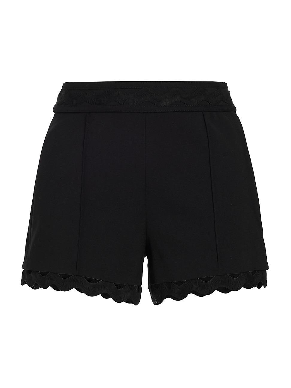 Womens Scarlette Scallop-Trimmed Shorts Product Image